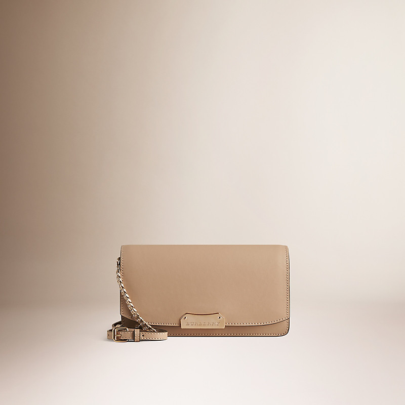 BURBERRY/博柏利链饰皮革手拿包 40058261