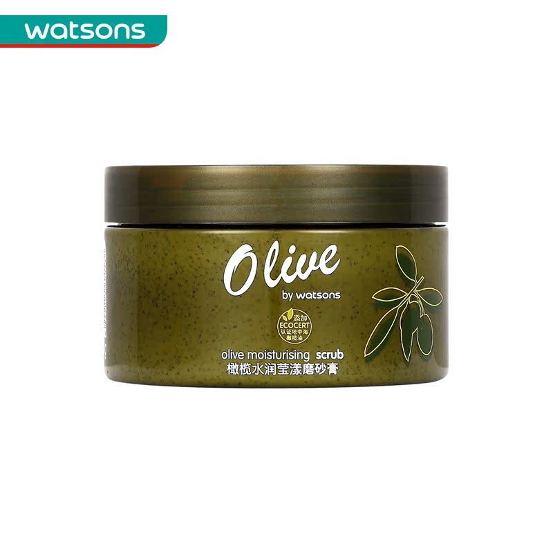 Watsons/屈臣氏橄榄水润莹漾磨砂膏250克