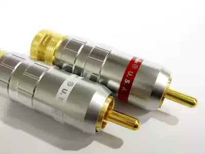 American CMC 1016-WU-CU pure copper gold-plated lotus plug RCA plug