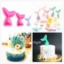 Nàng tiên cá đuôi cá nàng tiên cá silicone khuôn fondant fondant công cụ làm bánh sô cô la khuôn trang trí vật liệu - Tự làm khuôn nướng khuôn làm nến