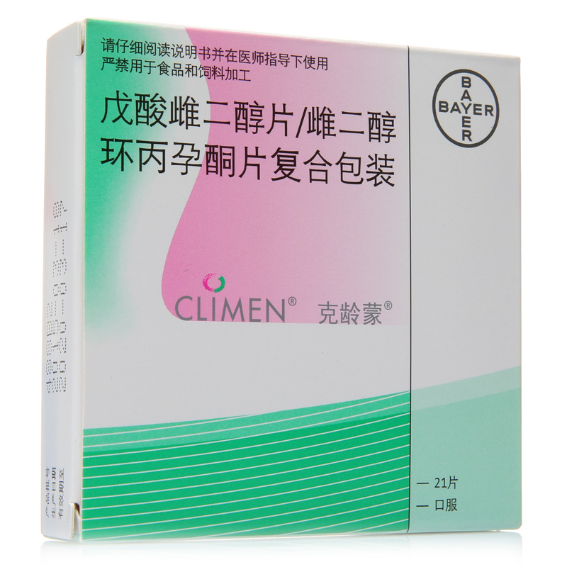 克龄蒙 克龄蒙 戊酸雌二醇片/雌二醇环丙孕酮片复合包装 21片/盒