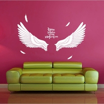 Wings Special Beauty Bedroom Background Wall Sticker Clothing Shoes Bag Shop Window Glass Stickers For Free of words