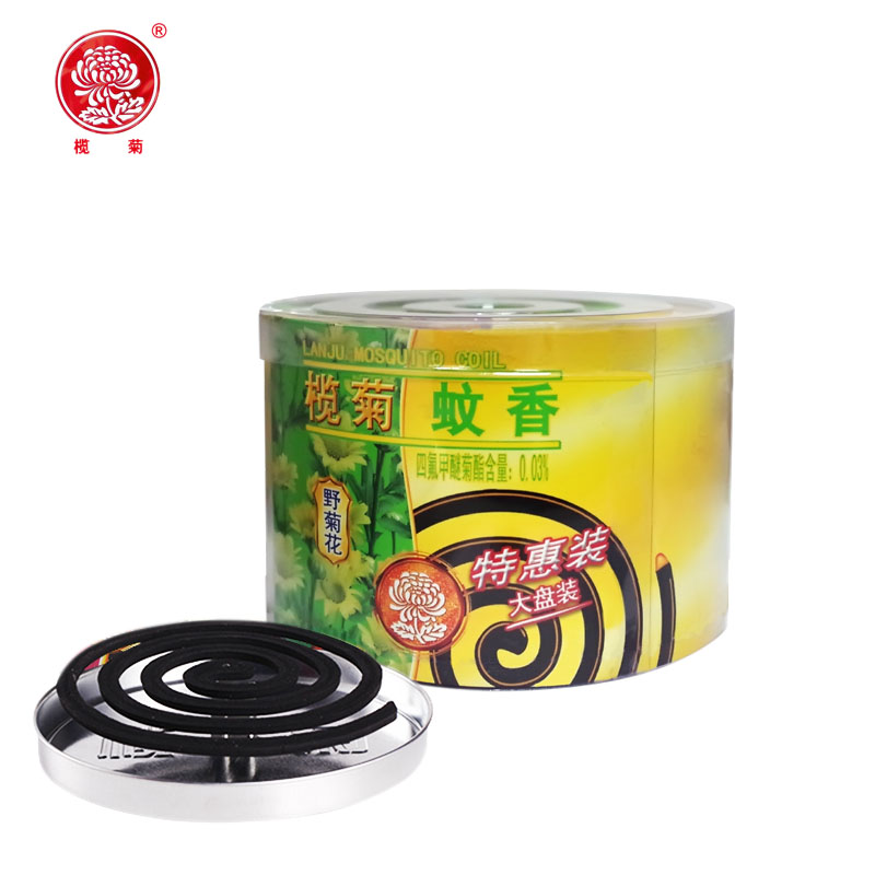 榄菊野菊花特惠大盘装蚊香36单圈/桶清新野菊花香不刺鼻无烟温和