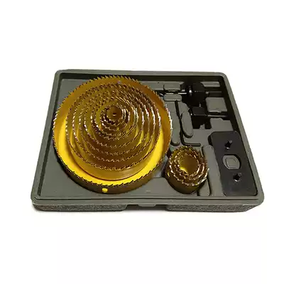 Golden woodworking drill set drill box gypsum board PVC wood board reamer electric drilling drill bit unchanged