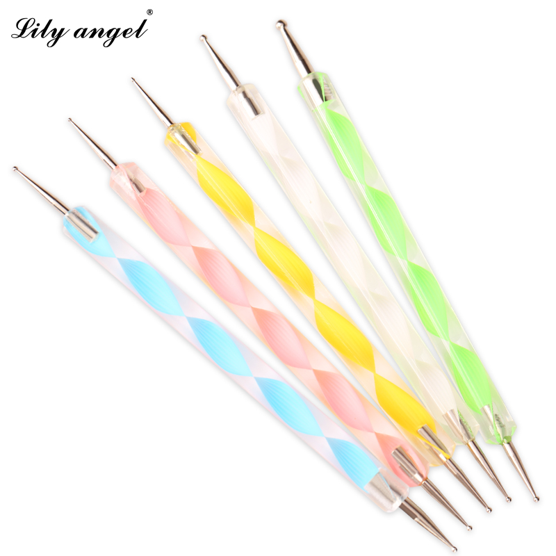 lilyangel点花笔 勾花笔 点花针 拉线笔 双头点钻笔 美甲用品