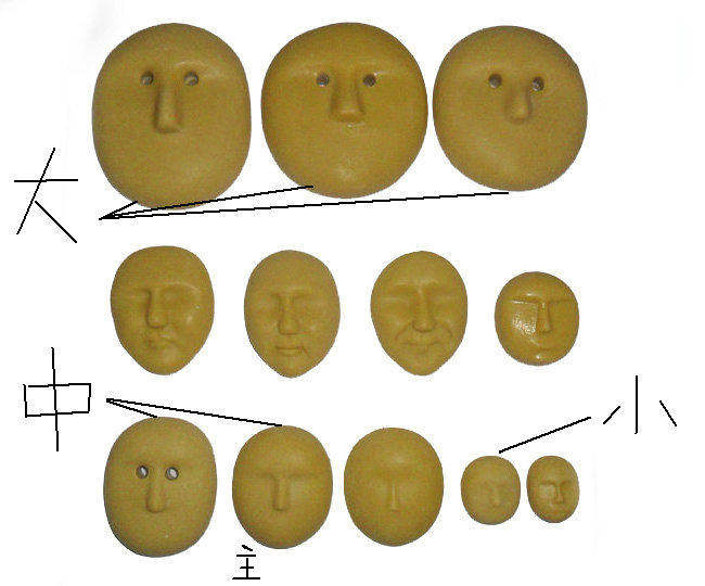 Large 3d three-dimensional human face doll machine forming machine mold photocopy paper wholesale personalized custom Children's Day gift