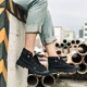 UFOSTORY giày cao men canvas của nam giới khởi động Martin khởi động ngoài trời Pháp khởi động quân sự thủy triều của nam giới giày mùa hè giày thegioigiaythethao Giay cao