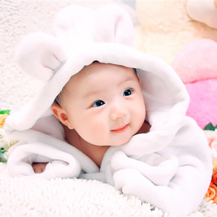 Soft coral velvet baby white bathrobe children's photography clothing 100-day anniversary photo studio newborn baby photo clothing