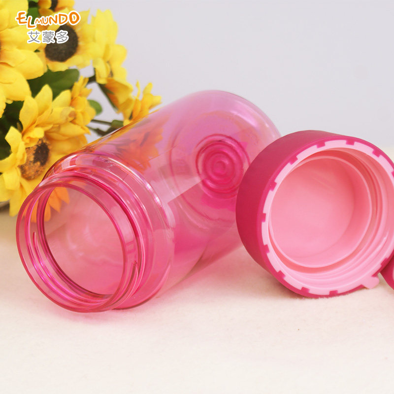 【天猫超市】艾蒙多塑料随手杯便携水杯子透明带盖防漏水杯EAGP