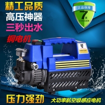 Black cat cleaning machine 220v car washing machine car washing artifact High pressure household water pump water gun automatic all copper