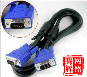 Original clothes VGA computer host connecting line liquid crystal display wire double magnetic ring VGA high picture quality line 1 5 m