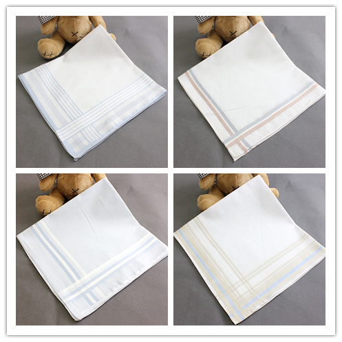 Refreshing men's handkerchief Classic handkerchief Cotton handkerchief soft thin three specials