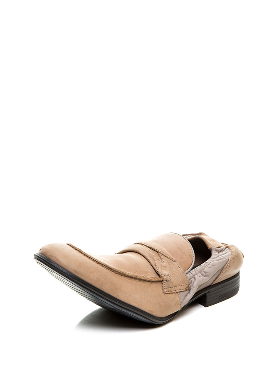 Dolce&Gabbana 驼色松紧拼接乐福鞋