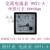 Ampe kế 99T1-A Thiết bị điều khiển điện tử Thiết bị đo Ampe kế Đồng hồ cơ con trỏ 10A20A đồng hồ đo áp suất buồng đốt xe máy