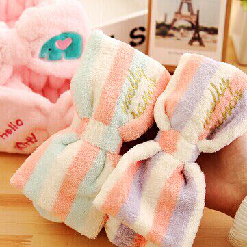 Promotion Korea Idea cute great butterfly End hair with washing face Makeup Sports Bunch Hair Scarab headscarf