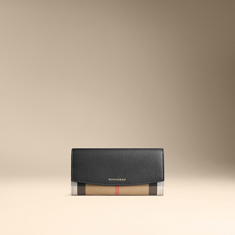 Burberry博柏利 House Check 格纹皮革长款钱夹 39555061