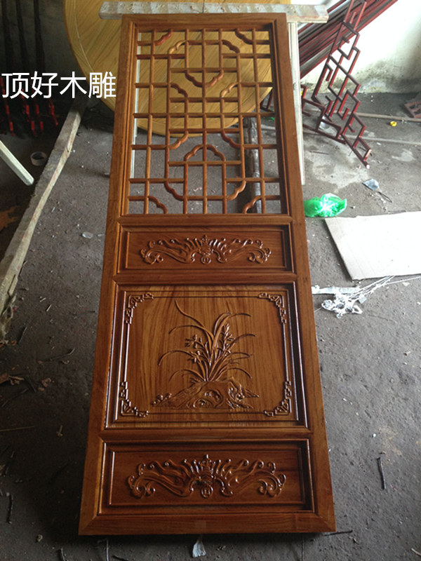 East Yang Wood Carving Imitation Ancient Doors And Windows Wood Flower Window Partition Screen Xuanguan Decorative Aisle Suspended Ceiling Wood Flower Lattice Flower Window