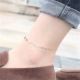 Phiên bản Hàn Quốc bằng vàng hồng 18K vòng chân nữ bằng thép titan retro cá tính đơn giản gợi cảm lừa đào sinh viên Sen xã hội nữ vòng chân phong cách tây âu Vòng chân