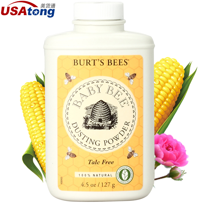 Burt's Bees 小蜜蜂婴儿爽身粉不含滑石粉127g原装正品