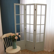 Gỗ rắn retro Mỹ cũ màn hình nông thôn gấp màn hình phân vùng cửa hàng quần áo cửa sổ studio ảnh - Màn hình / Cửa sổ