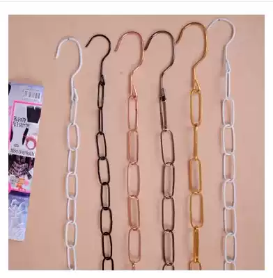 Clothing store hanger display rack rack iron ring hanging chain upper wall shelf landing Island rack