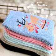 Mùa thu và mùa đông Tất cotton Nhật Bản ấm lên dày phim hoạt hình hươu terry cotton nữ vớ vớ trong ống đầy 48