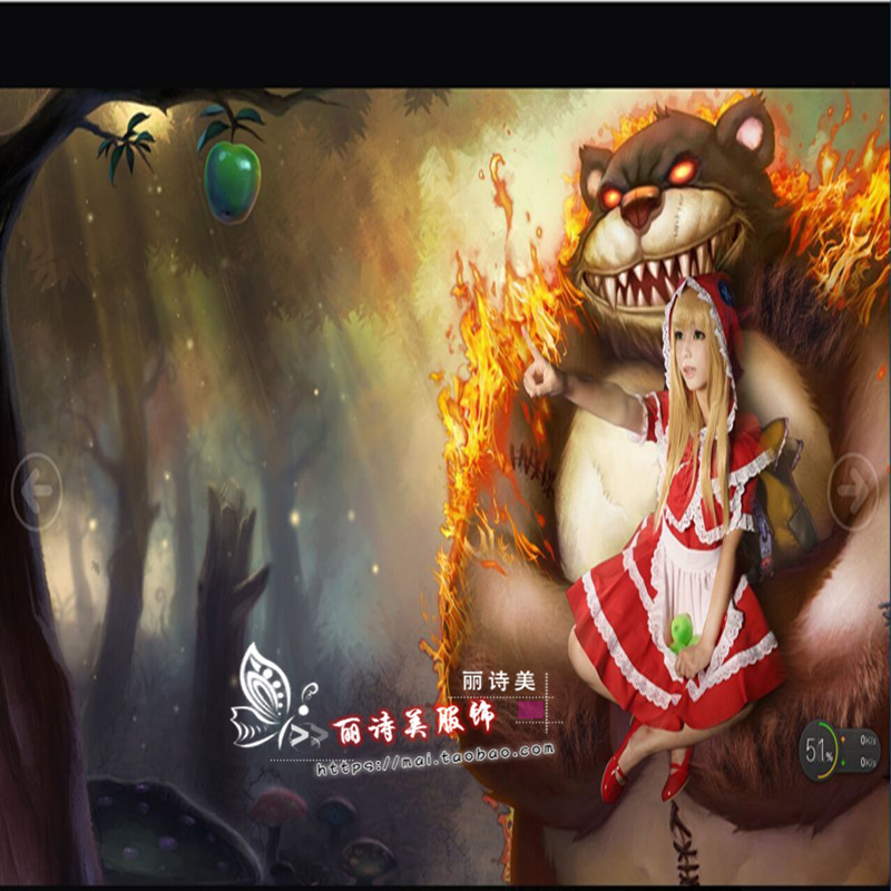 Lipoetry Beauty Cos Hero League LOL Little Red Hat COS Anne COSTUME WOMEN