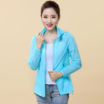 魅姿2017夏季新款中老年皮肤防晒衣女短款轻