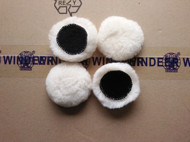 Domestic sheep wool ball 2 inch single-sided adhesive disc lacquered surface repair polished polished disc car disc polished wheel wool wheel