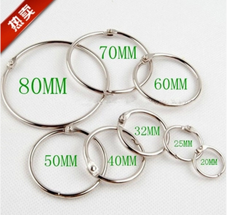 Snap ring Metal iron ring Loose-leaf ring buckle Shower curtain accessories Open ring Roman ring Loose-end curtain hook accessories