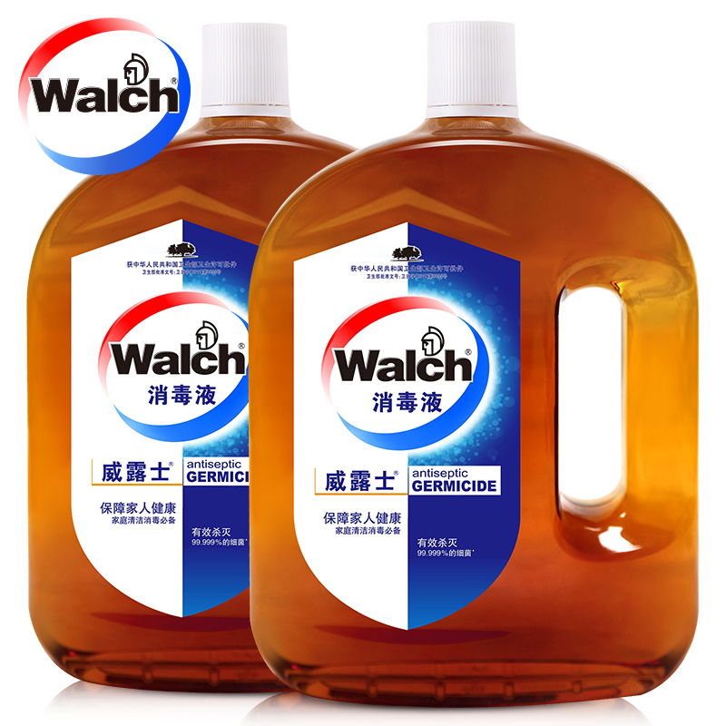 Walch/威露士高浓度通用消毒液1.8Lx2家居衣物清洁消毒水