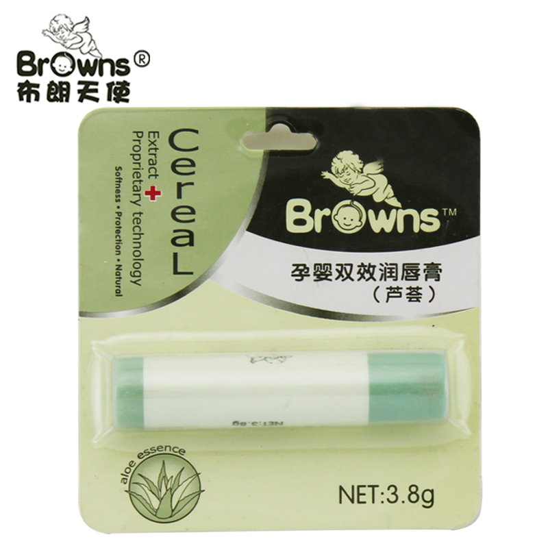 【天猫超市】布朗天使孕婴双效润唇膏（芦荟）3.8g滋润保湿防干裂