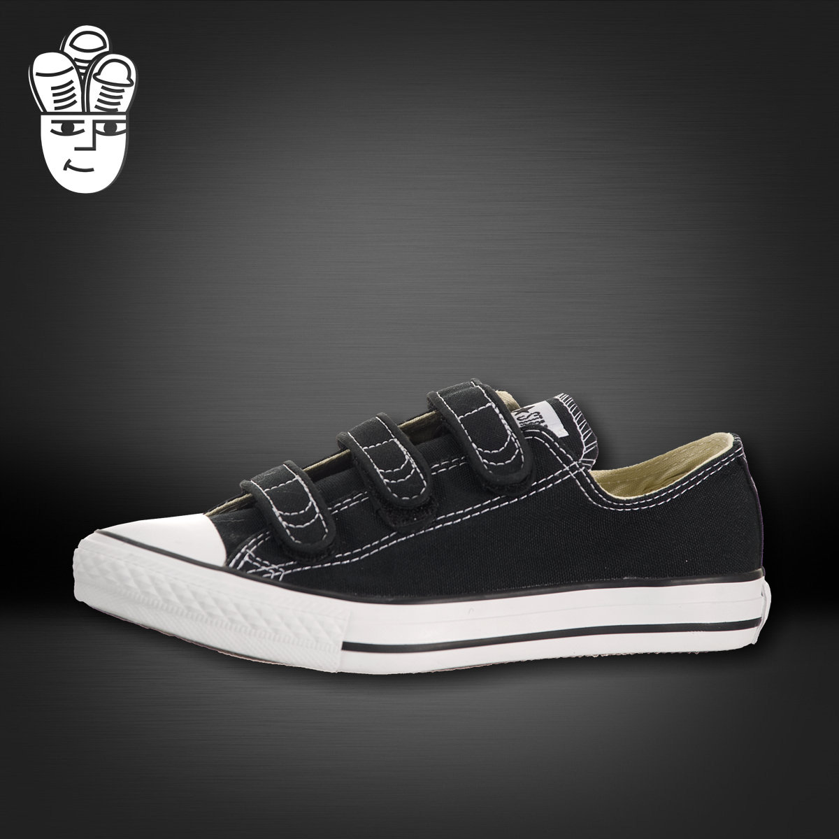 Converse Chuck Taylor 3 Strap 匡威幼童鞋 儿童帆布板鞋 休闲鞋
