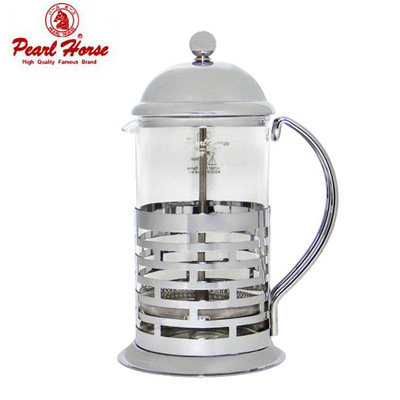 PayEasy台湾官网直邮进口日本Pearl Horse全柄滤压壶/800cc