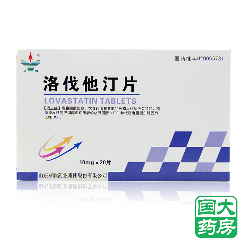 罗欣 洛伐他汀片 10mg*20片/盒