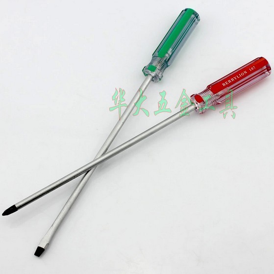 Color strip handle screwdriver with magnetic slotted phillips screwdriver Screwdriver repair tool