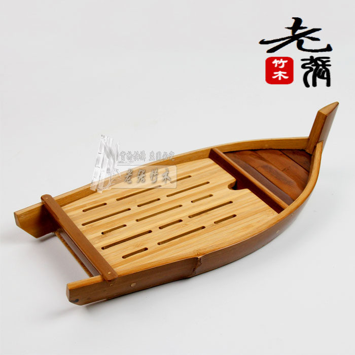 Bamboo carbonized ship round rectangular tea table dry bubble Taichung pot bearing water tea toilet tea