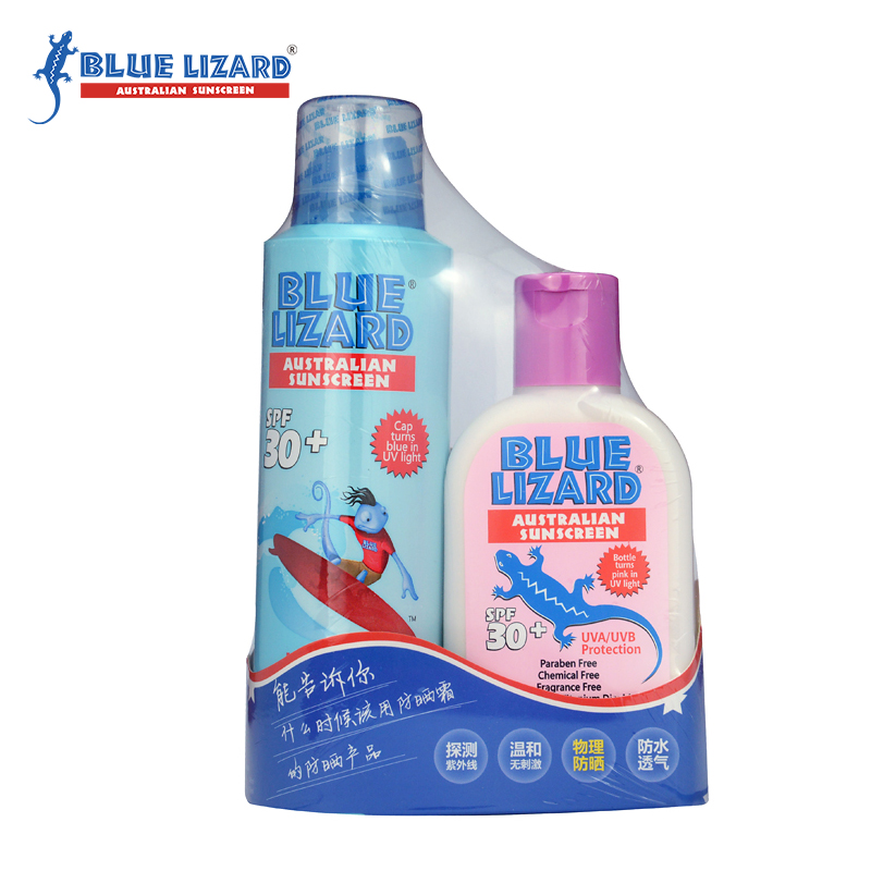Blue Lizard/蓝蜥蜴防晒组合套装 海滩宝宝170ml+宝宝水嫩148ml