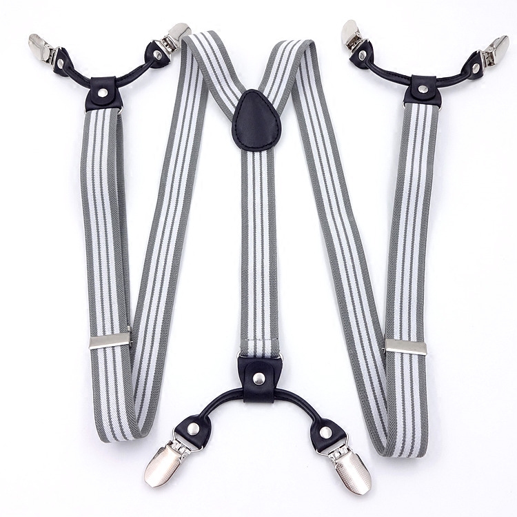Y-type striped holding baby bag for men lengthened 2 5cm Hanging Pants With Lady Rivet Leather connection boutique Six-clamp hanger with trousers clip