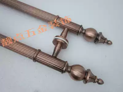Door handle Chinese antique glass door handle Stainless steel big handle Luxury wooden door handle handle European 05
