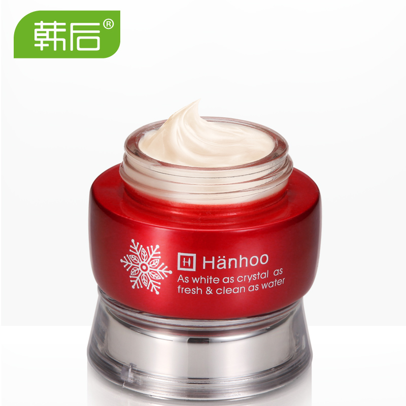 韩后雪玲珑晶纯活肤嫩白霜50g 提亮肤色面霜补水保湿