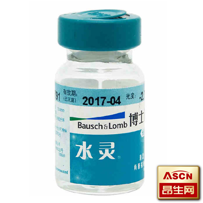 买2送二 博士伦隐形近视眼镜 水灵清盈隐形眼镜 年抛1片TF