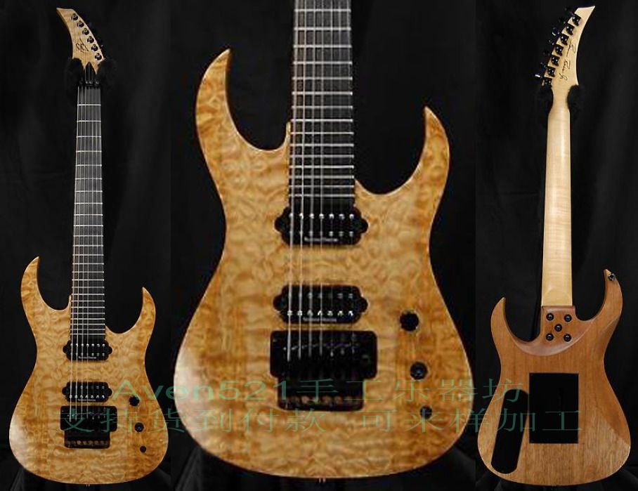 Customer custom Bernie Rico Jr HESPERIAN BOLTON 7 string guitar