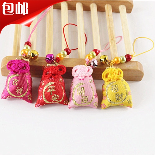 Dragon Boat Festival traditional sachet sachet auspicious and safe fortune mobile phone pendant Japanese blessing bag lucky bag mobile phone lanyard hanging