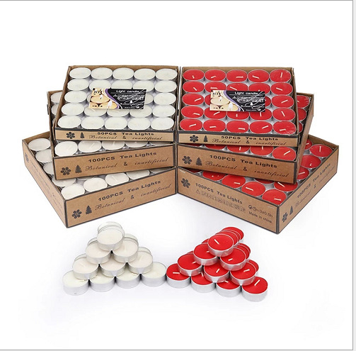 Madeleine Smokeless Candle Set Tea Wax Heart Shape Bliss Romance Birthday Package Wholesale 