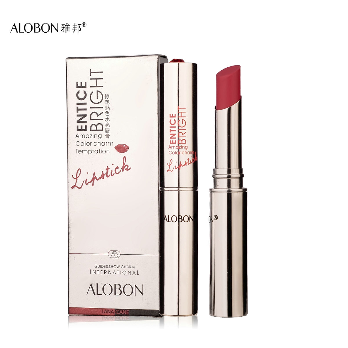 AloBon/雅邦 惊艳魅色水亮唇膏3.8g口红易着色  滋润保湿 呵护