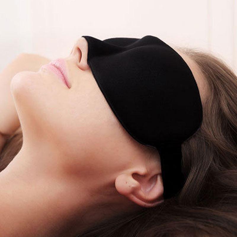 3D Travel Sleep Rest Sponge Eye Mask Cover Shade Blinder Bli