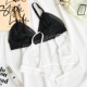 Bralette Pháp mềm cup mà không có vòng thép đồ lót nữ cảm giác siêu mỏng ren tam giác áo ngực không tập hợp