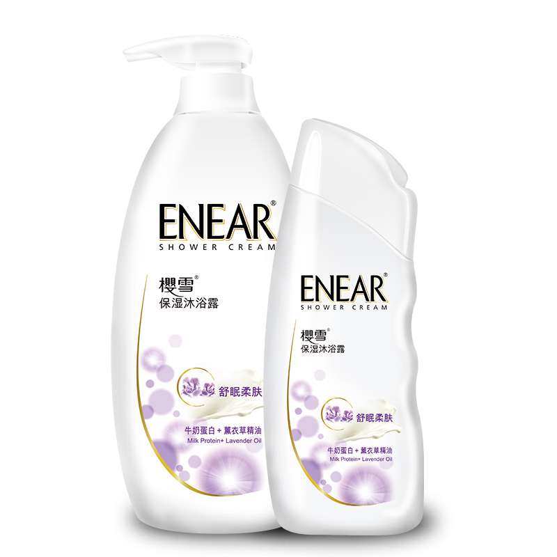 樱雪舒眠柔肤650mL+230mL瓶装沐浴露 舒缓助眠呵护肌肤
