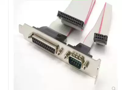 All-copper core 25-hole parallel port+9-pin serial port expansion line baffle string parallel port expansion line two-in-one